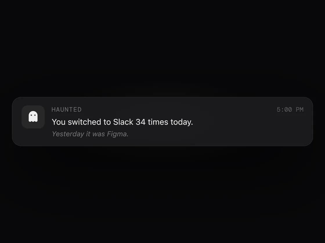 5pm notification banner