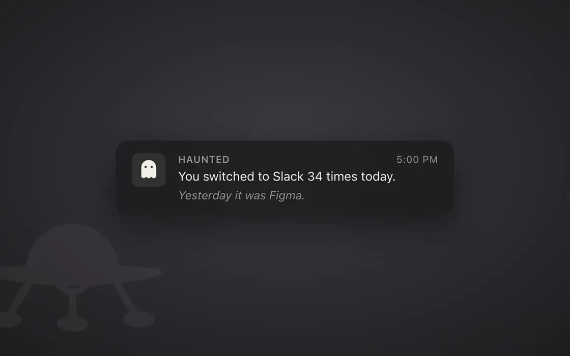 5pm notification banner